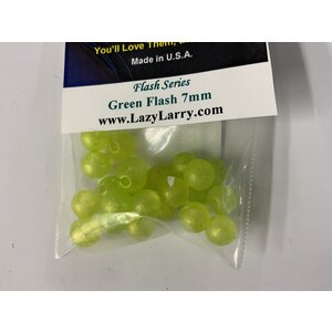 Lazy Larry's 7MM LAZY LARRY'S BEADS GREEN FLASH