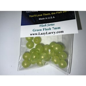 Lazy Larry's 7MM LAZY LARRY'S BEADS GREEN FLASH