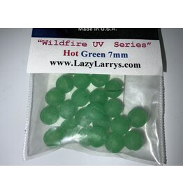 Lazy Larry's 7MM LAZY LARRY'S BEADS HOT GREEN