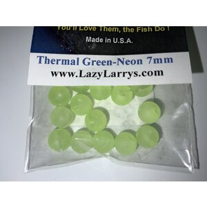 Lazy Larry's 7MM LAZY LARRY'S BEADS THERMAL GREEN NEON