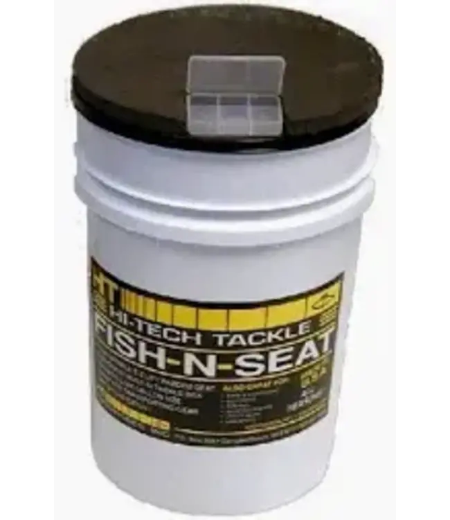 HT ENTERPRISES HT FISH N SEAT 6 GALLON UNLINED PAIL & COVER W/ JIG BOX