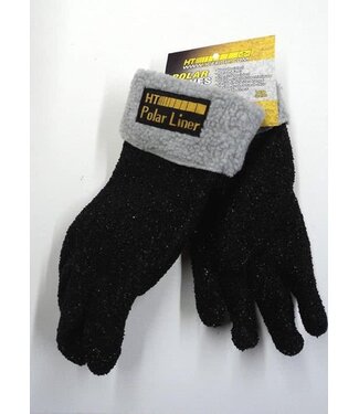 HT ENTERPRISES HT SZ-XL POLAR ESKIMO GLOVE BLACK W/FINGERS & LINER