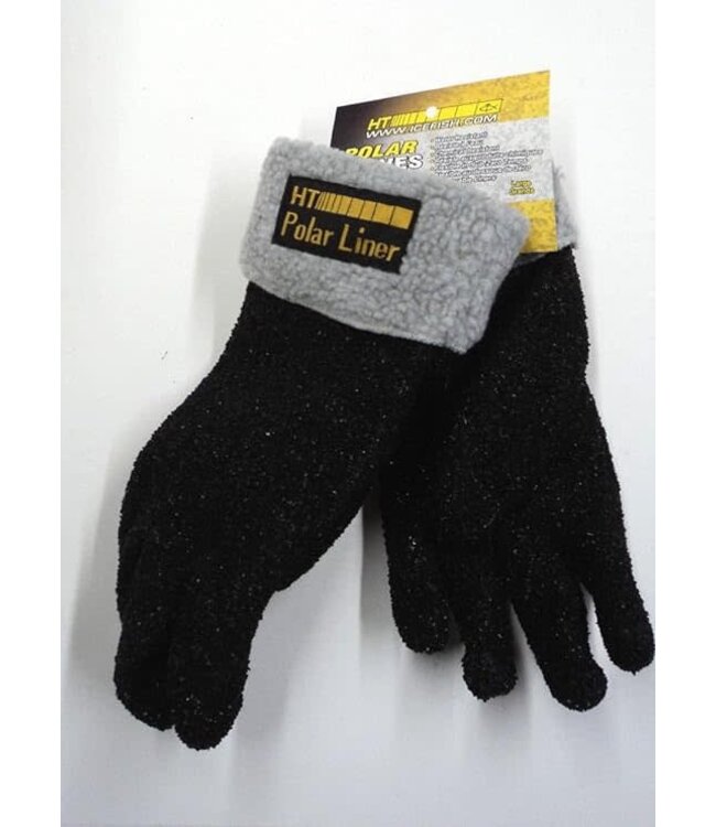 HT ENTERPRISES HT SZ-XL POLAR ESKIMO GLOVE BLACK W/FINGERS & LINER