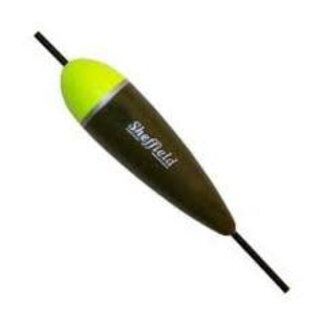 Sheffield Fishing Products Sheffield Balsa Float sz6.2 Chartreuse/Chocolate Brown