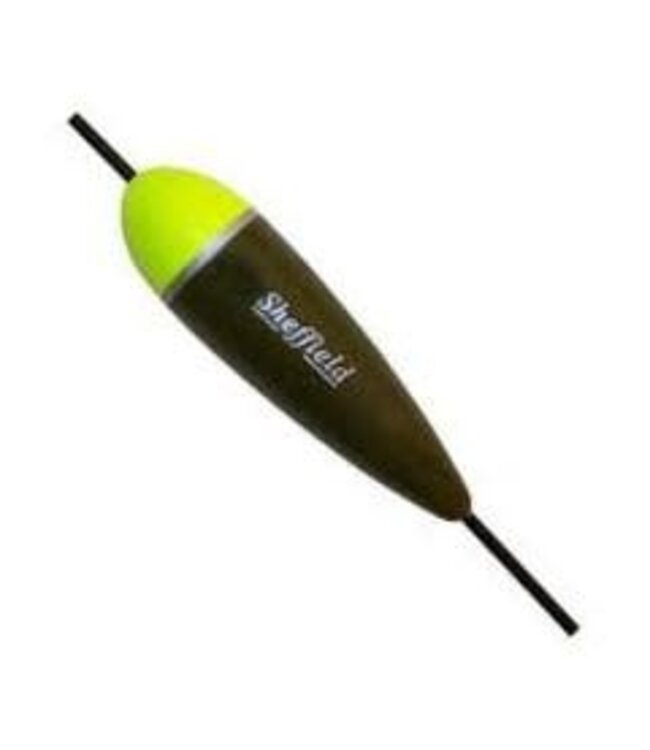 Sheffield Fishing Products Sheffield Balsa Float sz6.2 Chartreuse/Chocolate Brown