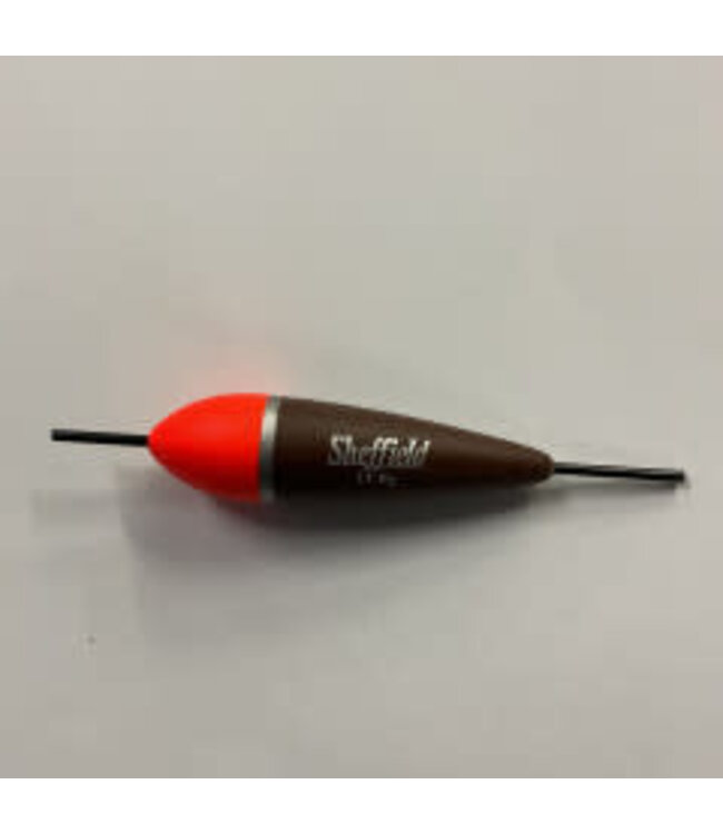 Sheffield Fishing Products SHEFFIELD SZ-5.5 BALSA FLOAT ORANGE/CHOCOLATE BROWN