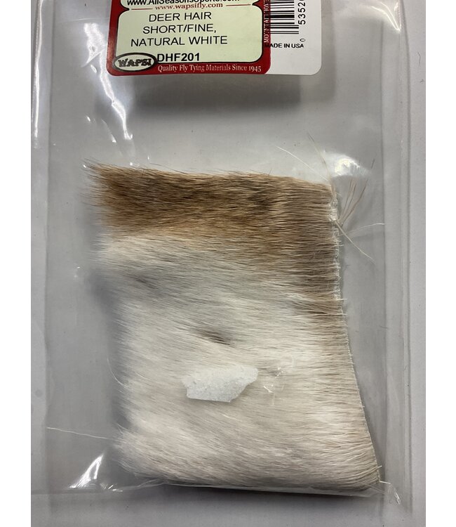 Wapsi (DHF201) DEER HAIR SHORT/FINE NATURAL WHITE