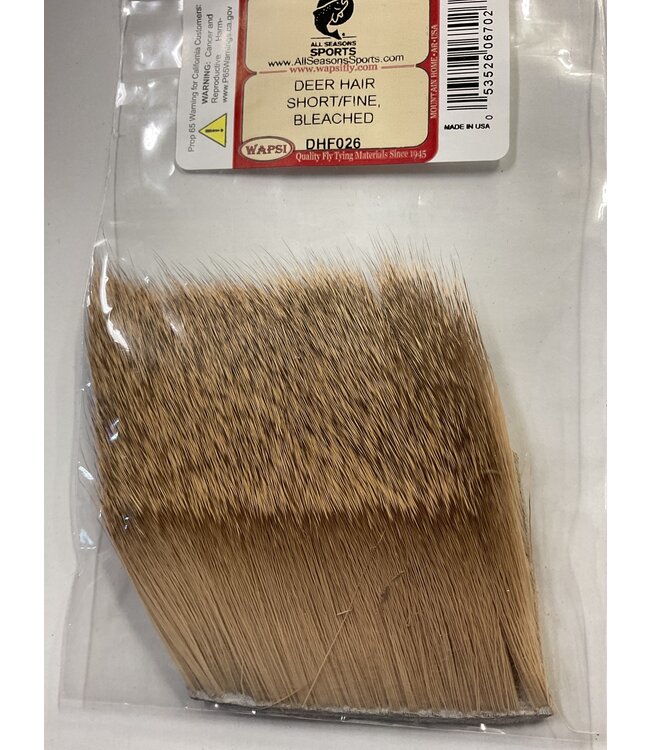 Wapsi (DHF026) DEER HAIR SHORT/FINE BLEACHED