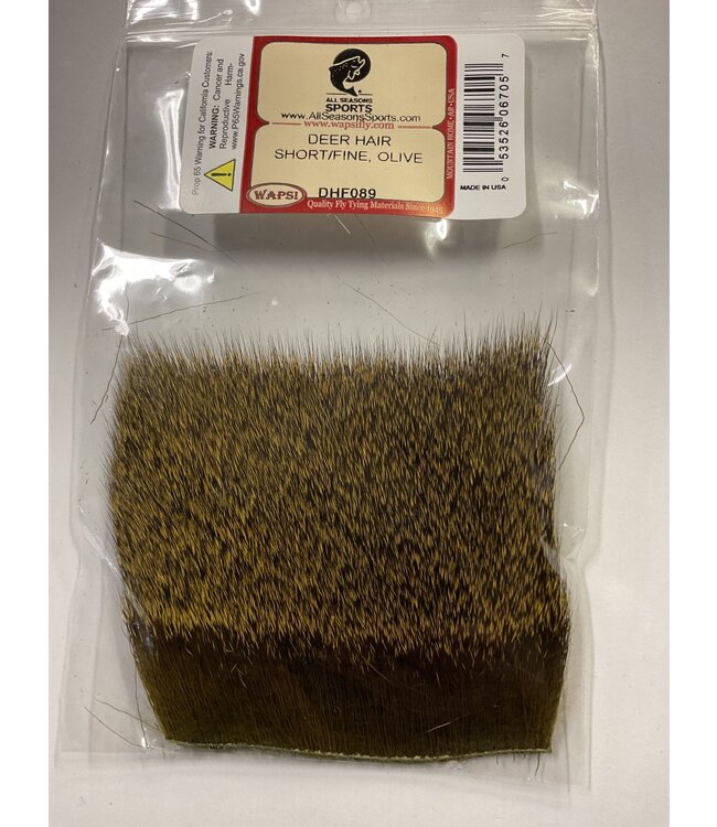 Wapsi DHF089 DEER HAIR SHORT/FINE, OLIVE