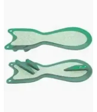 DREAMWEAVER LURE COMPANY DREAMWEAVER SPIN DOCTOR FLASHER 10" LITE GREEN CRUSH GLOW (SD70350L-10)