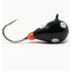 CLAM CORPORATION CLAM OUTDOORS DROP JIG SZ14 1/32OZ BLACK/GLOW DOT