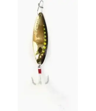 CLAM CORPORATION CLAM OUTDOORS LEECH FLUTTER SPOON 1/8OZ SZ10 GOLDEN SHINER