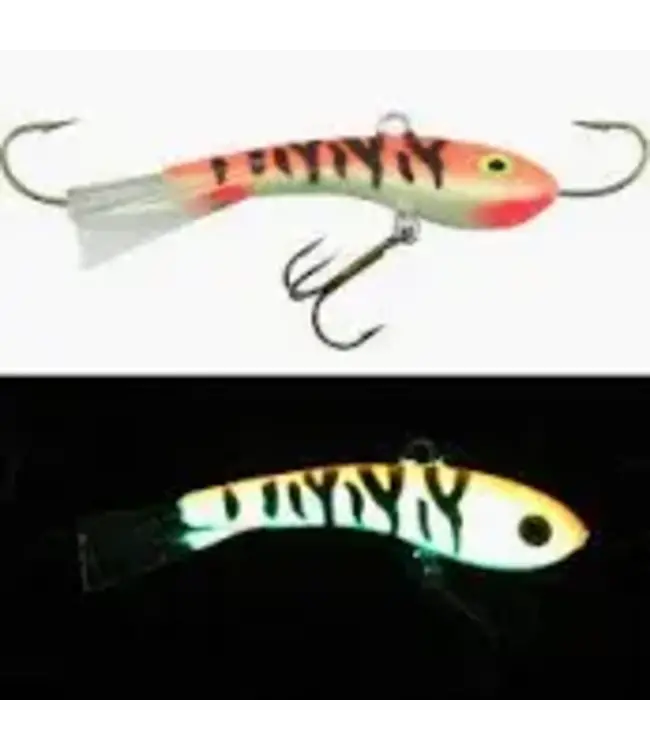 Moonshine Lures Moonshine Tangerine Tiger Fat Bottom Shiver 1