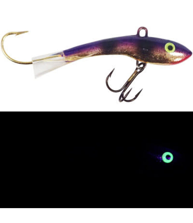 Moonshine Lures Moonshine  Gold Goby Metallic Shiver Minnow #0