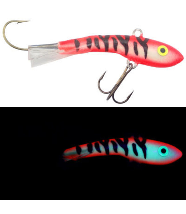 Moonshine Lures Moonshine Red Tiger Shiver Minnow #00