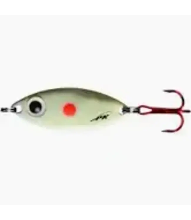 PK Lures PK LURES SPOON 1/4OZ RED DT GLW