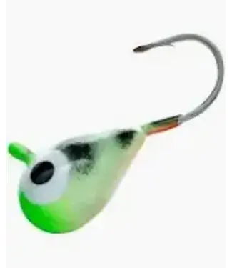 K&E PELKIE TUNGSTEN JIG GREEN GLOW SZ 12