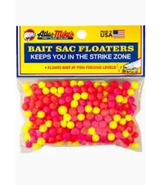 Atlas Mike's Atlas 99008 Bait Sac Floaters Assorted Colors 300Bg