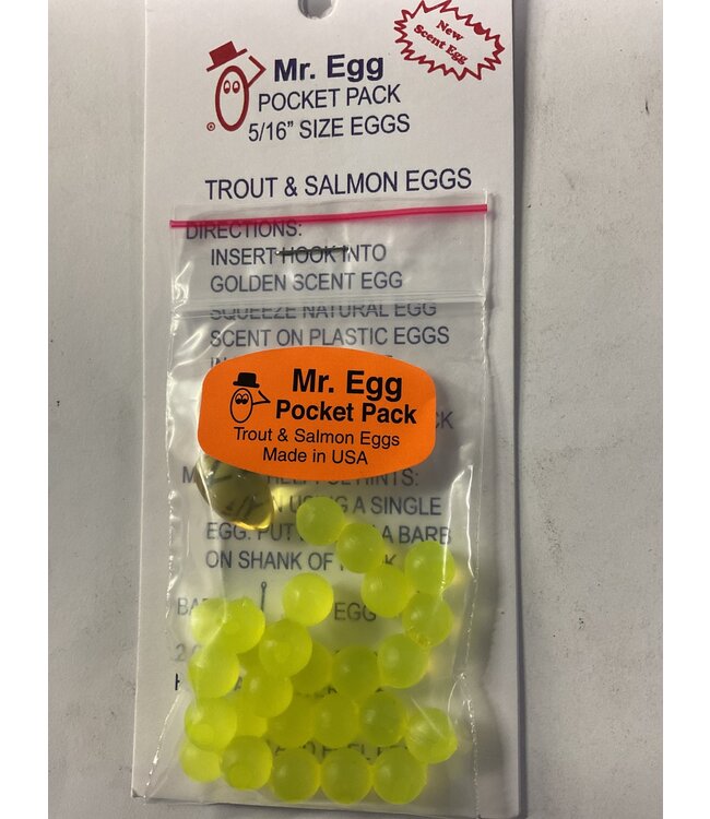 Mr. Egg Mr. Egg Pocket Pack Chartreuse 5/16