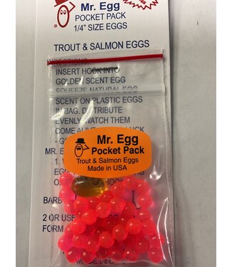 Mr. Egg Mr. Egg Pocket Pack Red Orange 1/4