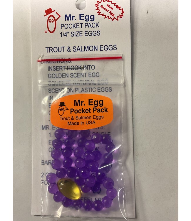 Mr. Egg Mr. Egg Pocket Pack Purple 1/4