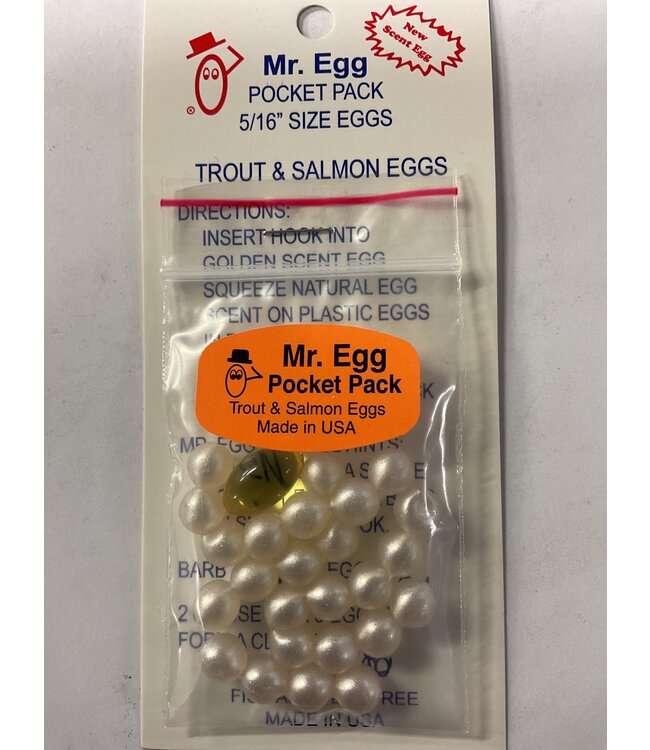 Mr. Egg Mr. Egg Pocket Pack White Pearl 5/16