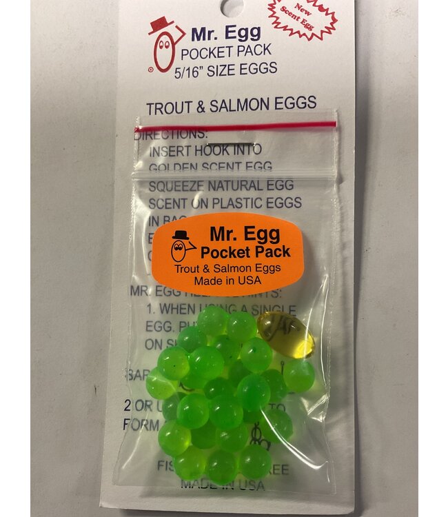 Mr. Egg Mr. Egg Pocket Pack Green 5/16