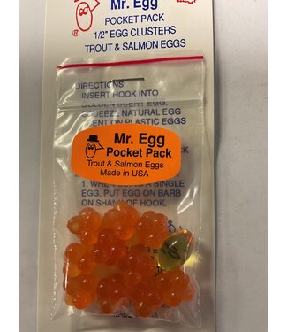 Mr. Egg Mr. Egg Pocket Pack Coho Red Cluster 1/2
