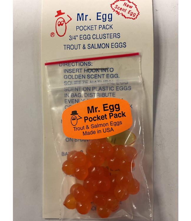 Mr. Egg Mr. Egg Pocket Pack Coho Red Cluster 3/4