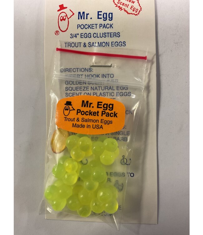Mr. Egg Mr. Egg Pocket Pack Chartreuse Cluster 3/4