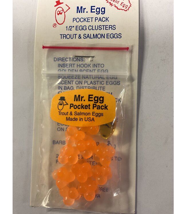 Mr. Egg Mr. Egg Pocket Pack Orange Cluster 1/2
