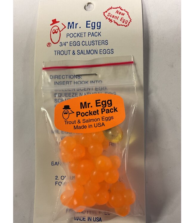 Mr. Egg Mr. Egg Pocket Pack Orange Cluster 3/4