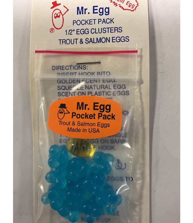 Mr. Egg Mr. Egg Pocket Pack Blue Cluster 1/2