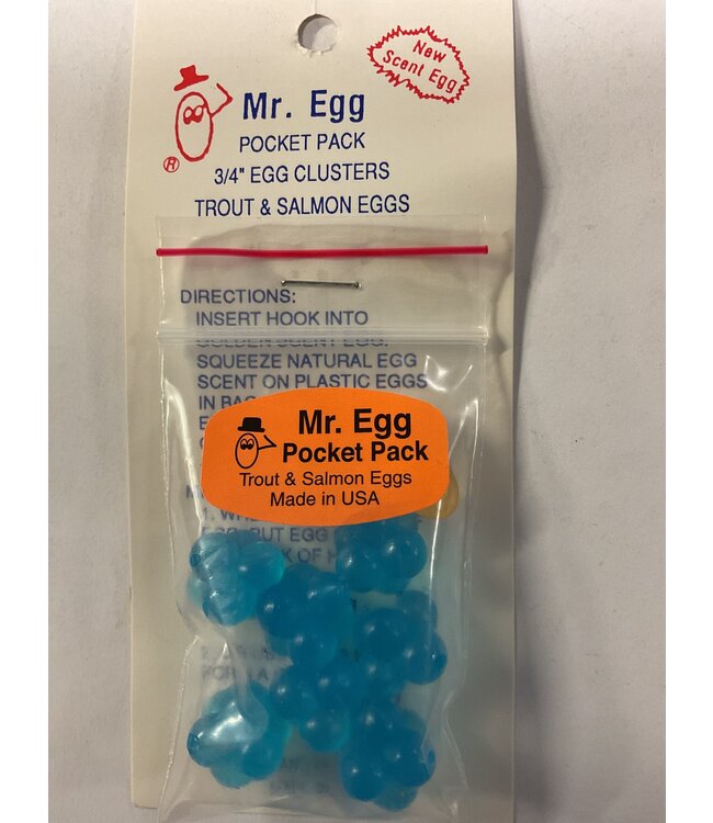 Mr. Egg Mr. Egg Pocket Pack Blue Cluster 3/4