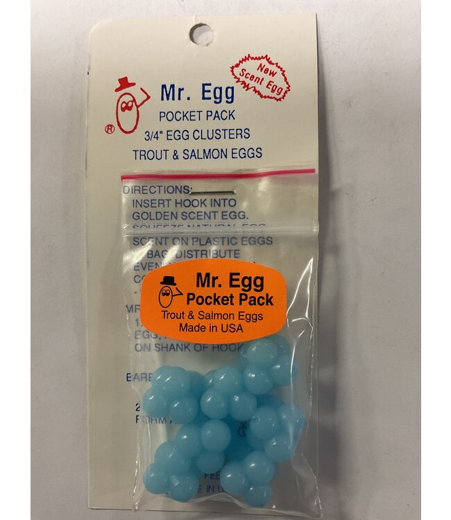 Mr. Egg Mr. Egg Pocket Pack Blue Bubblegum Cluster 3/4