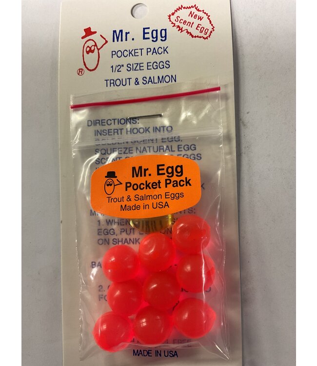 Mr. Egg Mr. Egg Pocket Pack Red Orange 1/2