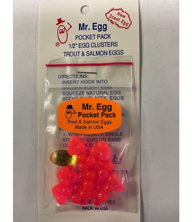 Mr. Egg Mr. Egg Pocket Pack Red Orange Cluster 1/2