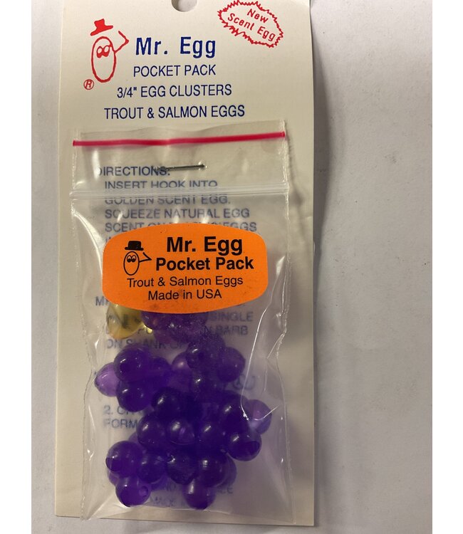 Mr. Egg Mr. Egg Pocket Pack Purple Cluster 3/4