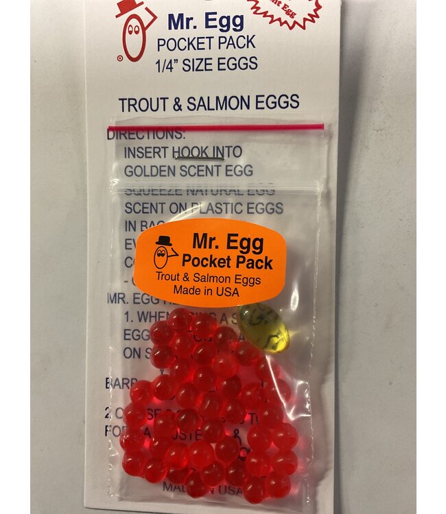 Mr. Egg Mr. Egg Pocket Pack Red  1/4