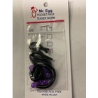 Mr. Egg Mr. Egg Pocket Pack Teaser Worm Purple/Black Tail 3.5"