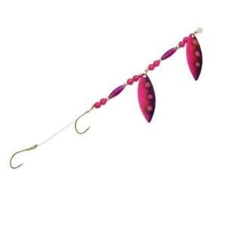 Three D Worm Harness (WT4-NUPP) THREE D WORM HARNESS #4 TANDEM WILLOW NUCLEAR PINK PURPLE