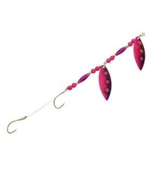 Three D Worm Harness (WT4-NUPP) THREE D WORM HARNESS #4 TANDEM WILLOW NUCLEAR PINK PURPLE
