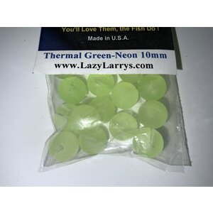 Lazy Larry's 10MM LAZY LARRY'S BEADS THERMAL GREEN NEON