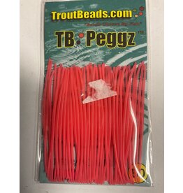 TroutBeads.com, Inc. TROUTBEADS  T/B PEGGZ (tm) 50ct RUBBER TOOTHPICKS TRANS PINK