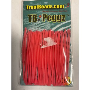 TroutBeads.com, Inc. TROUTBEADS  T/B PEGGZ (tm) 50ct RUBBER TOOTHPICKS TRANS PINK