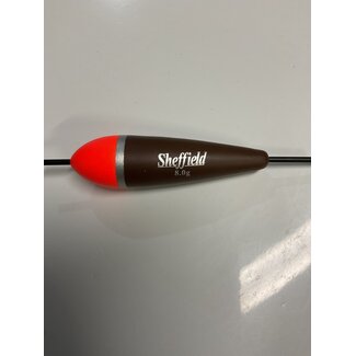 Sheffield Fishing Products Sheffield Balsa Float 8.0G Orange/Chocolate Brown