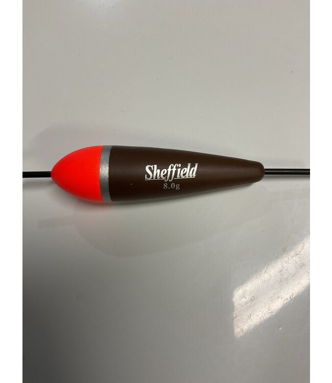 Sheffield Fishing Products Sheffield Balsa Float 8.0G Orange/Chocolate Brown