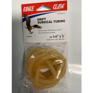 Eagle Claw DRIFT SURGICAL TUBING SZ 1/4"X3'