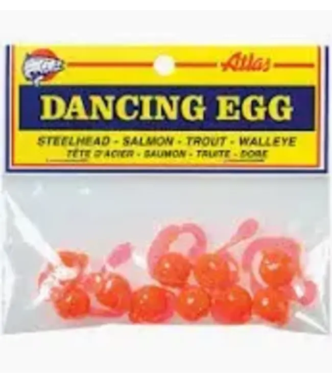 Atlas Mike's ATLAS MIKE'S DANCING EGG GLITTER ORANGE 10/PK