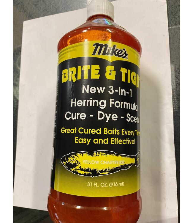 Atlas Mike's MIKE'S BRITE & TIGHT YELLOW CHARTREUSE 3-IN-1 HERRING FORMULA